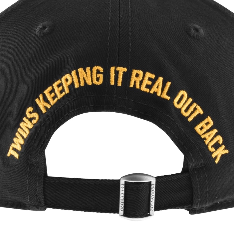 Image number 3 for DSQUARED2 Patch Baseball Cap Black