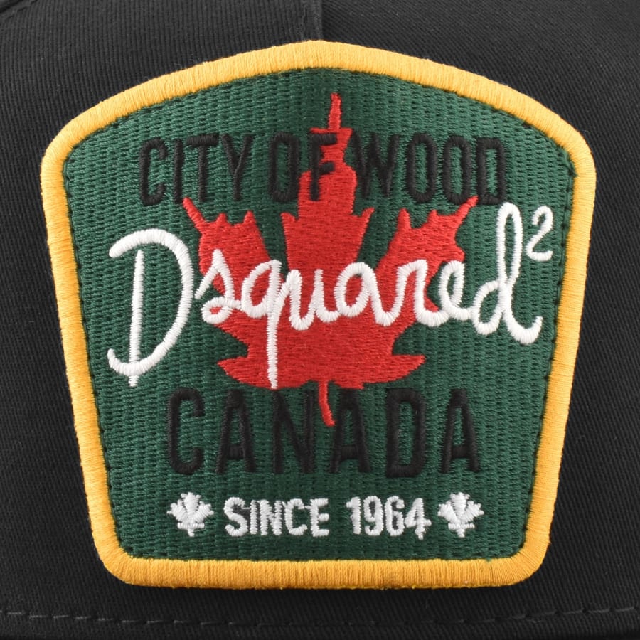 Image number 4 for DSQUARED2 Patch Baseball Cap Black