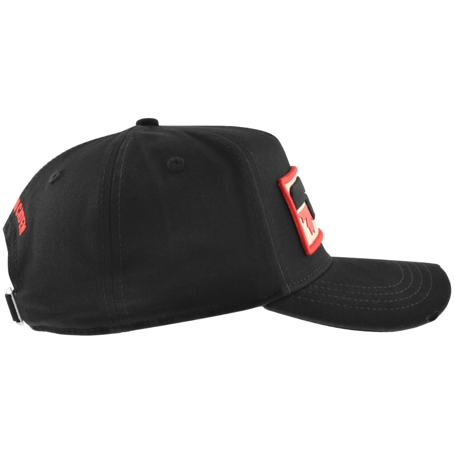 Image number 2 for DSQUARED2 Patch Baseball Cap Black