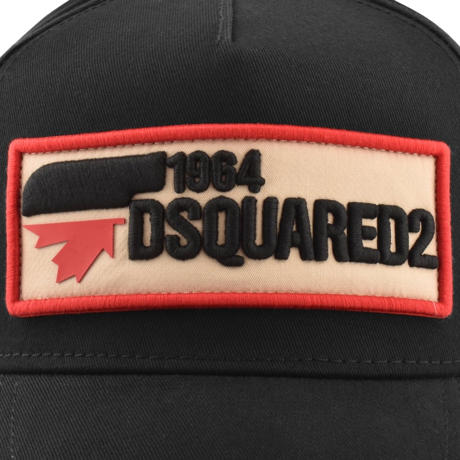 Image number 4 for DSQUARED2 Patch Baseball Cap Black