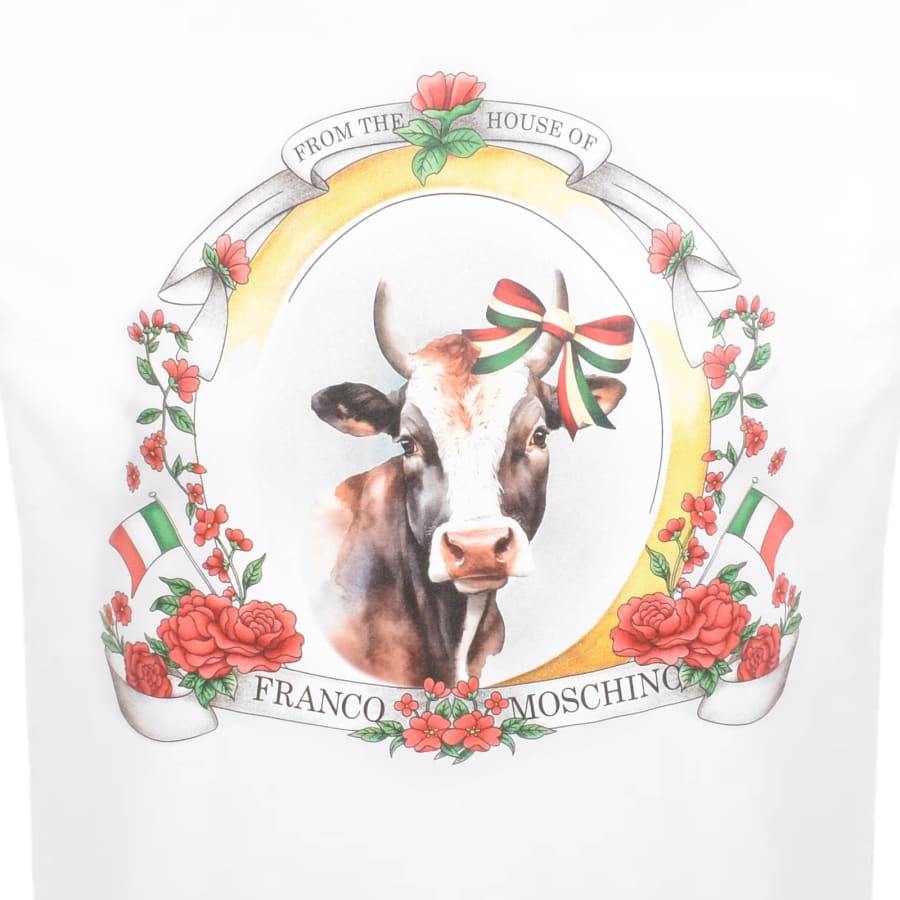 Image number 3 for Moschino Logo T Shirt White