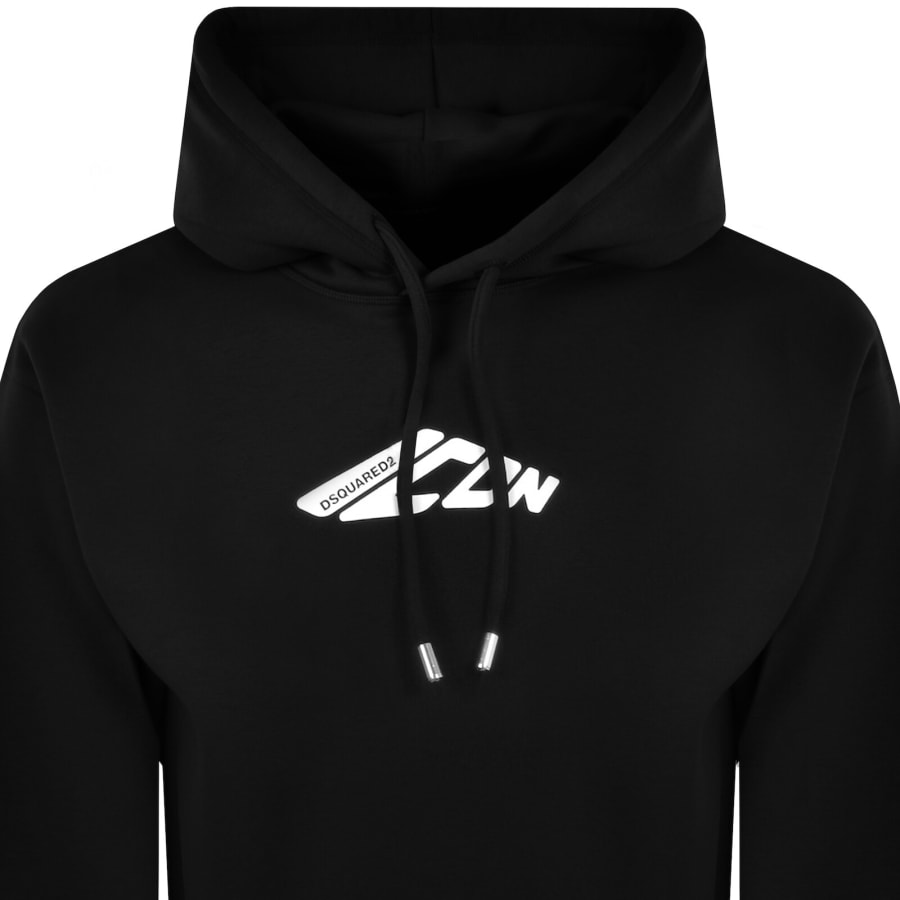 Image number 2 for DSQUARED2 Relaxed Fit Hoodie Black