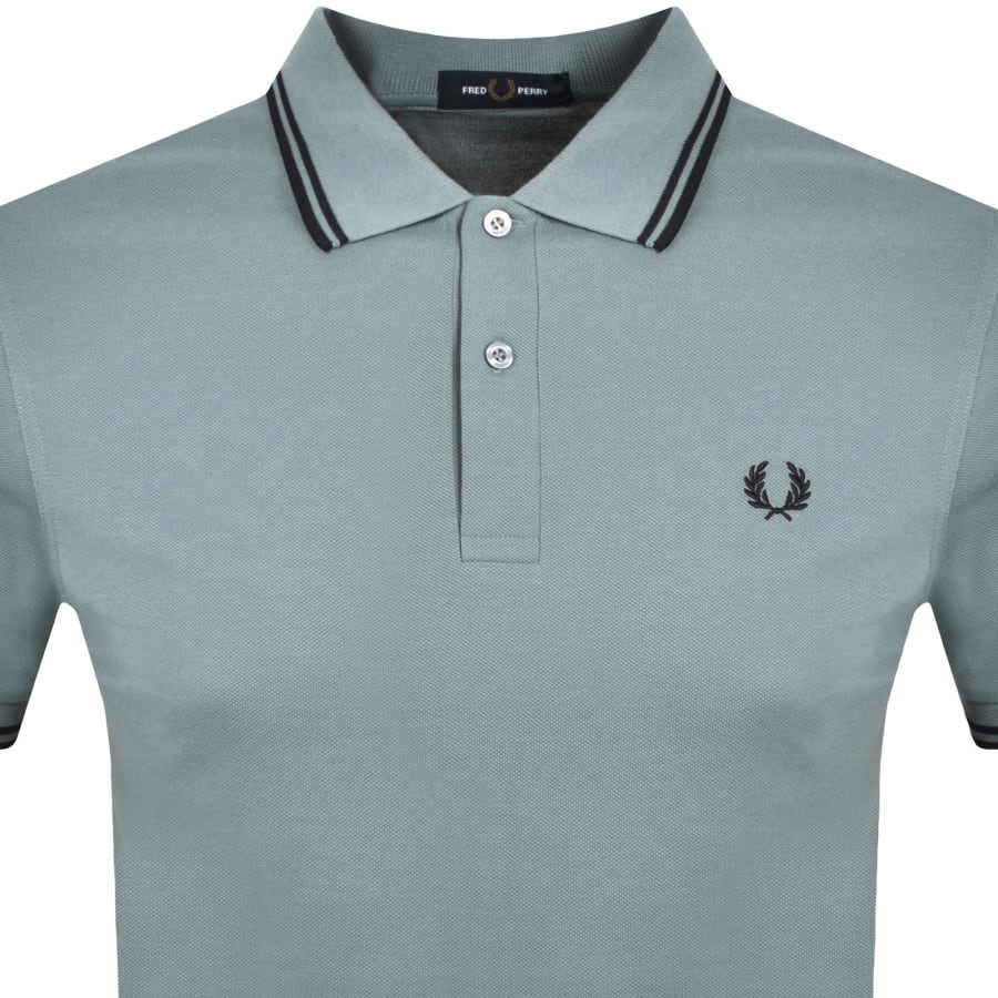 Image number 2 for Fred Perry Twin Tipped Polo T Shirt Blue