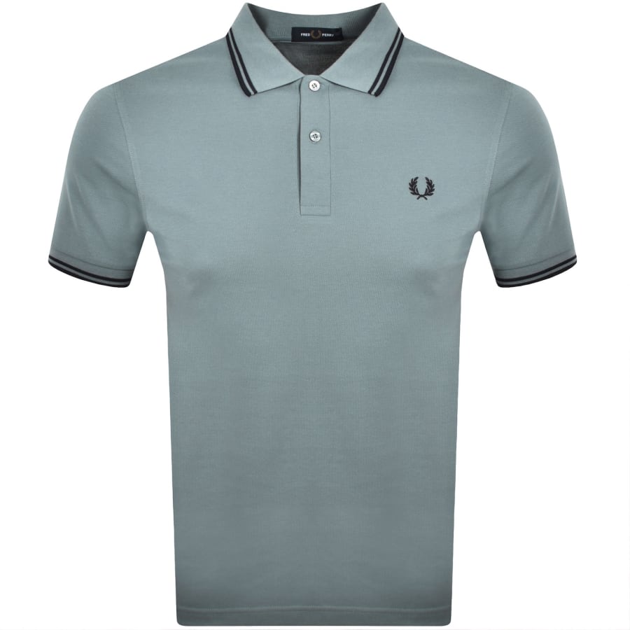 Image number 1 for Fred Perry Twin Tipped Polo T Shirt Blue