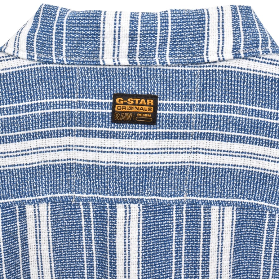 Image number 5 for G-Star Regular Short Sleeved Shirt Blue