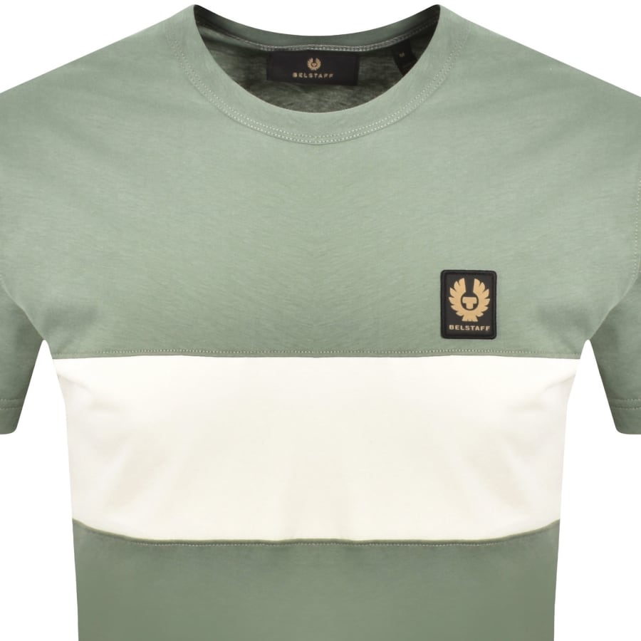 Image number 2 for Belstaff Colour Block T Shirt Green