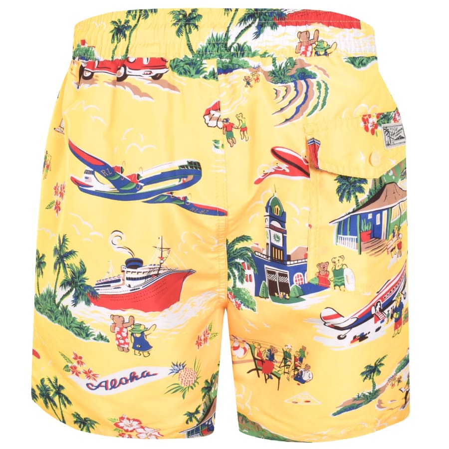 Image number 2 for Ralph Lauren Traveller Swim Shorts Yellow