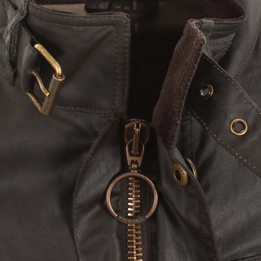 Image number 5 for Belstaff Racemaster Waxed Jacket Green