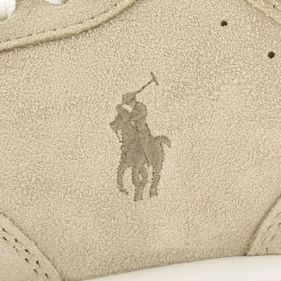 Image number 4 for Ralph Lauren Masters Court Trainers Beige