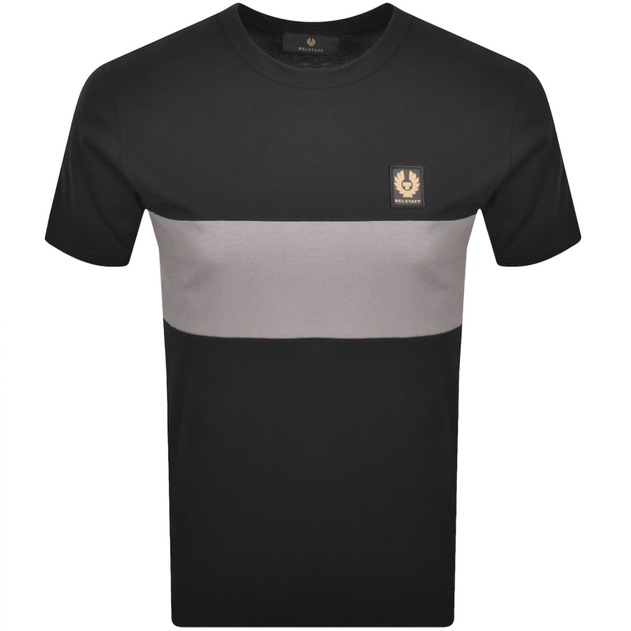 Image number 1 for Belstaff Colour Block T Shirt Black