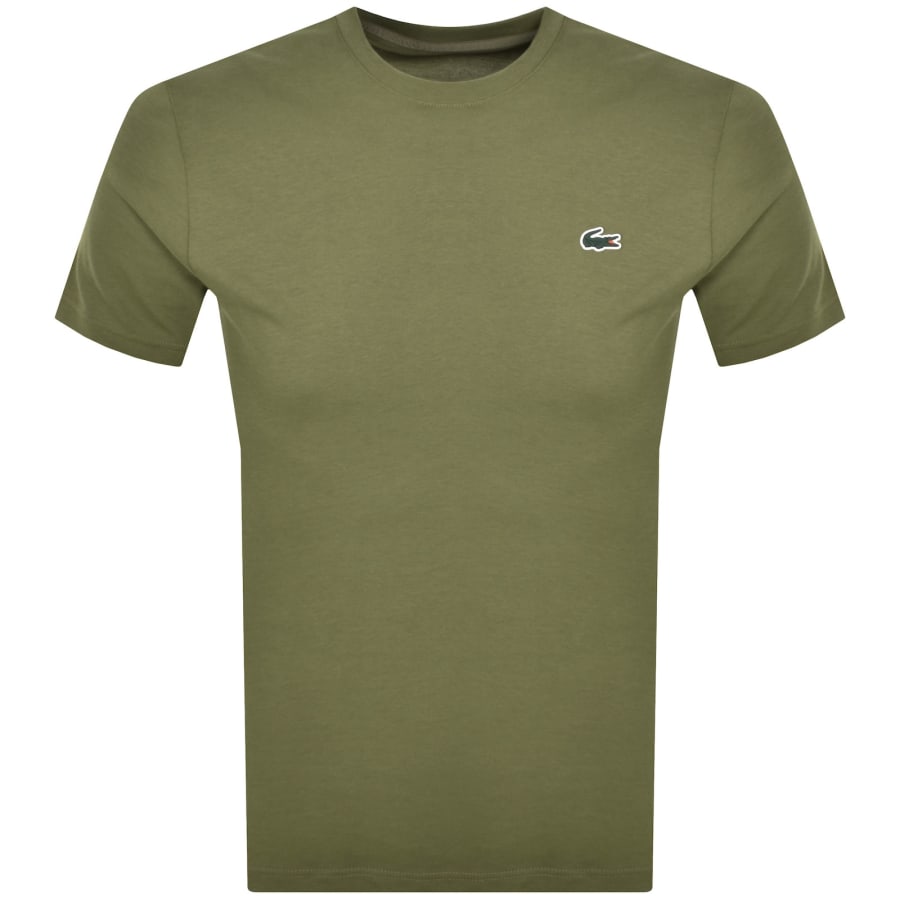 Image number 2 for Lacoste Sport Back Print T Shirt Green