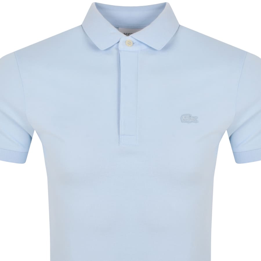 Image number 2 for Lacoste Short Sleeved Polo T Shirt Sky Blue