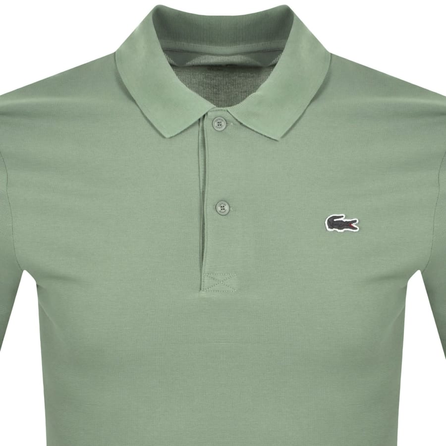 Image number 2 for Lacoste Grey Croc Polo T Shirt Thyme Green
