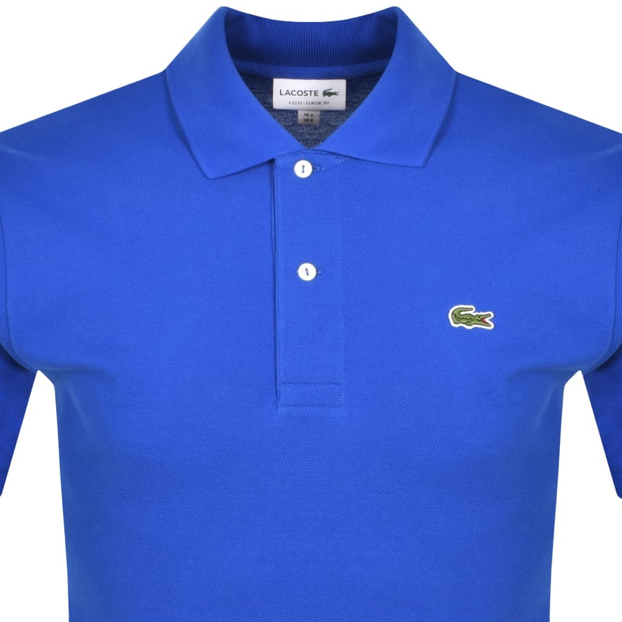 Image number 2 for Lacoste Short Sleeved Polo T Shirt Blue