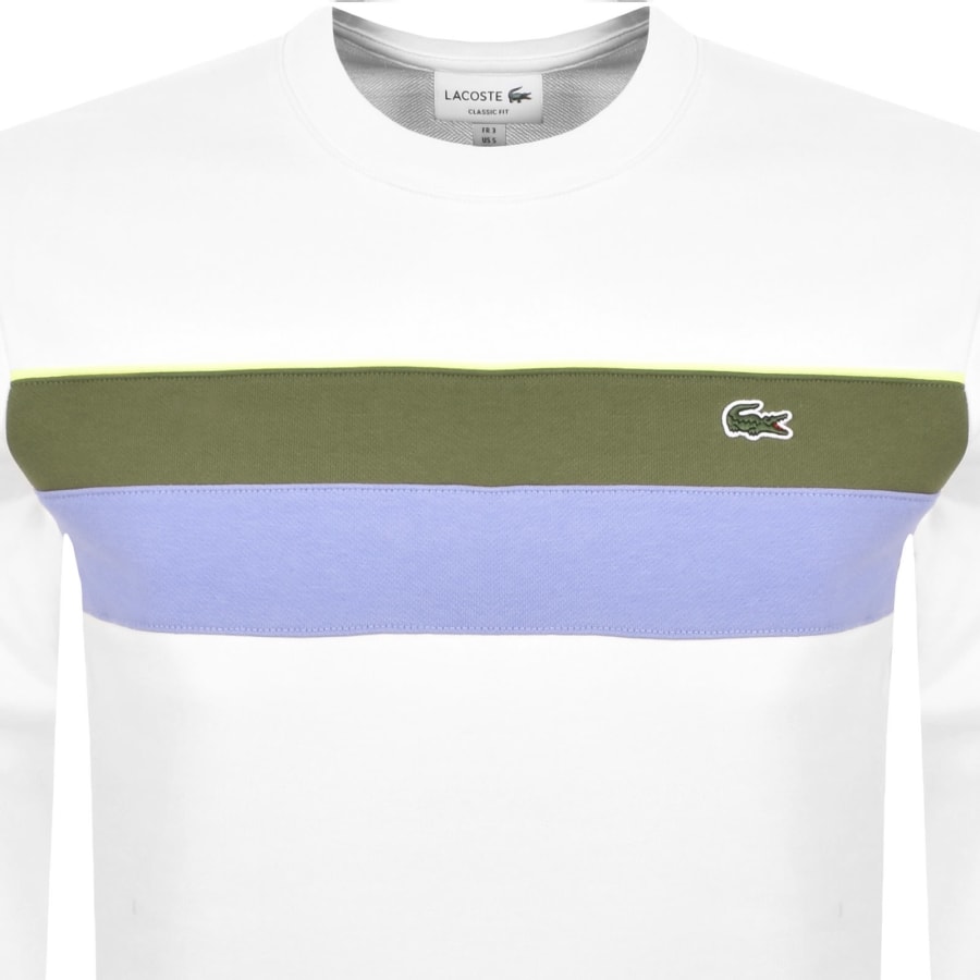 Image number 2 for Lacoste Logo Sweatshirt White