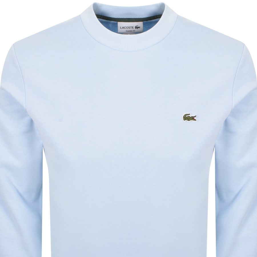 Image number 2 for Lacoste Crew Neck Sweatshirt Sky Blue