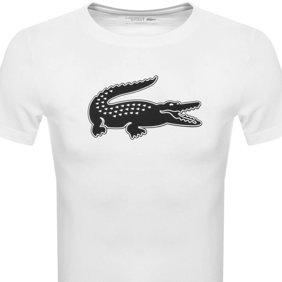 Image number 2 for Lacoste Sport Crew Neck T Shirt White