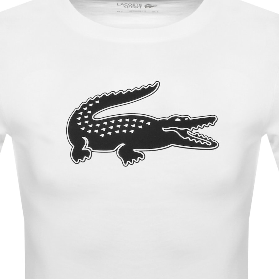 Image number 3 for Lacoste Sport Crew Neck T Shirt White