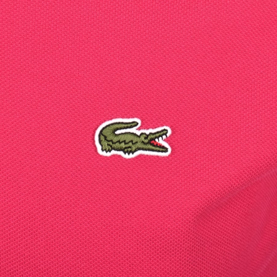 Image number 3 for Lacoste Short Sleeved Polo T Shirt Pink