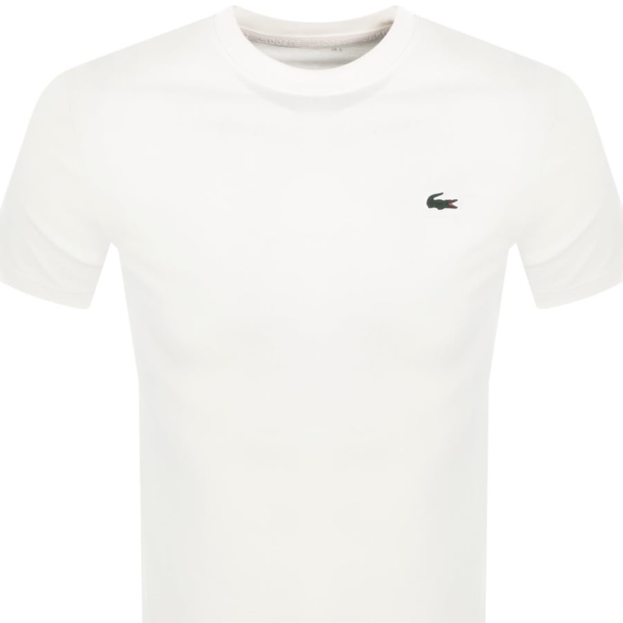 Image number 2 for Lacoste Back Blur Logo T Shirt White