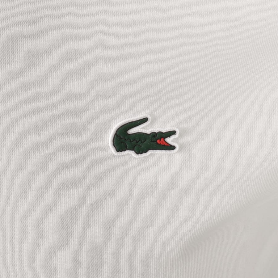 Image number 3 for Lacoste Back Blur Logo T Shirt White
