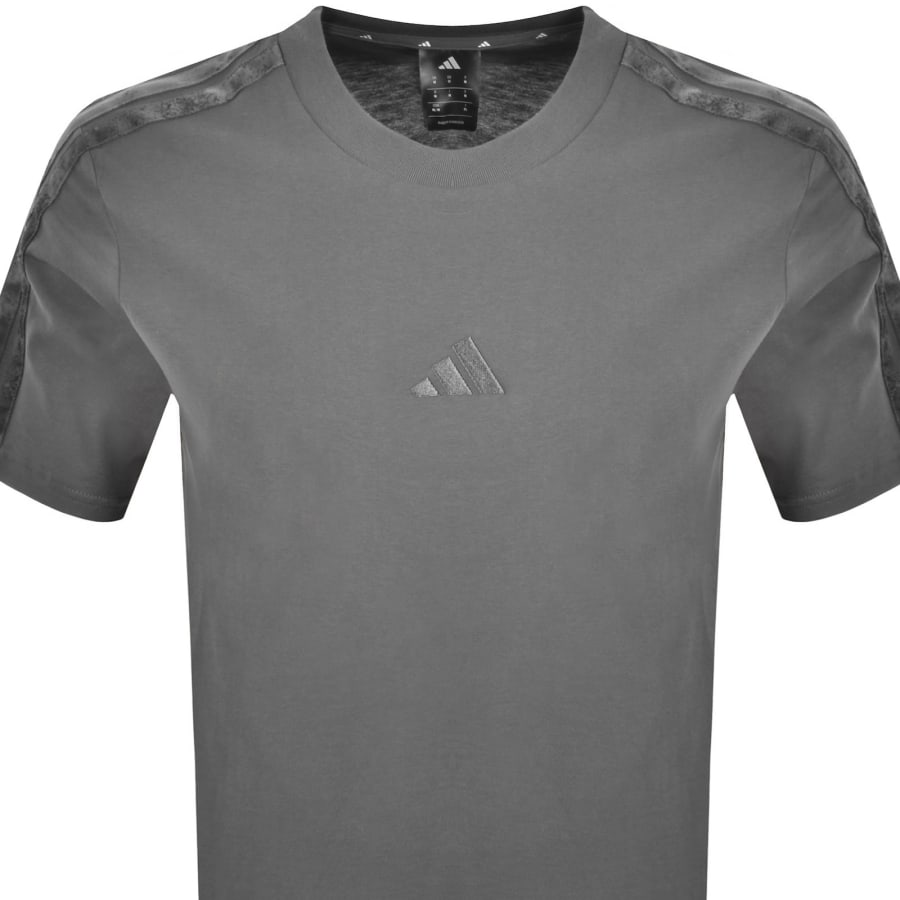 Image number 2 for adidas Sportswear Logo T Shirt Dark Grey