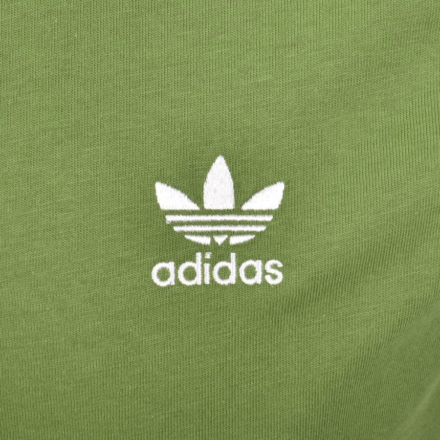 Image number 3 for adidas Trefoil Essential T Shirt Olive Green