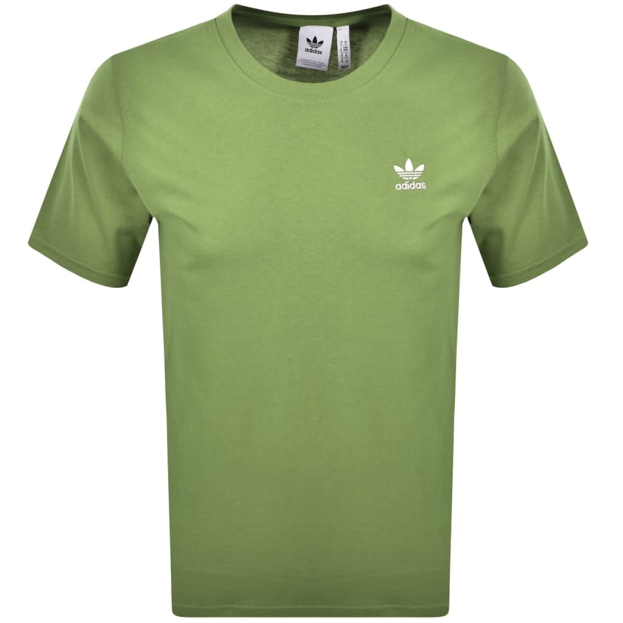 Image number 1 for adidas Trefoil Essential T Shirt Olive Green