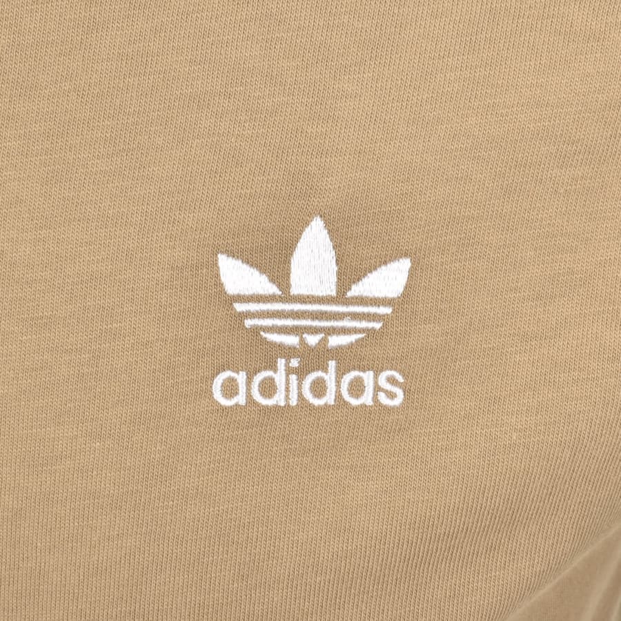 Image number 3 for adidas Trefoil Essential T Shirt Brown
