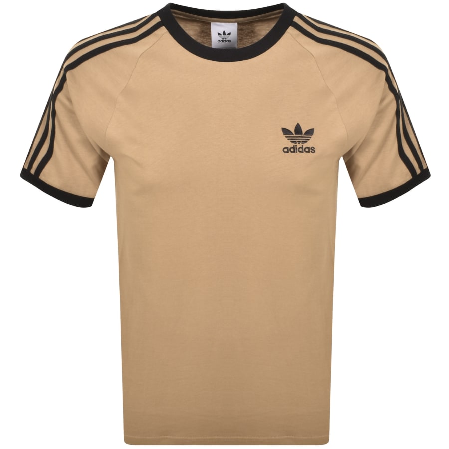 Image number 1 for adidas Originals 3 Stripes T Shirt Brown