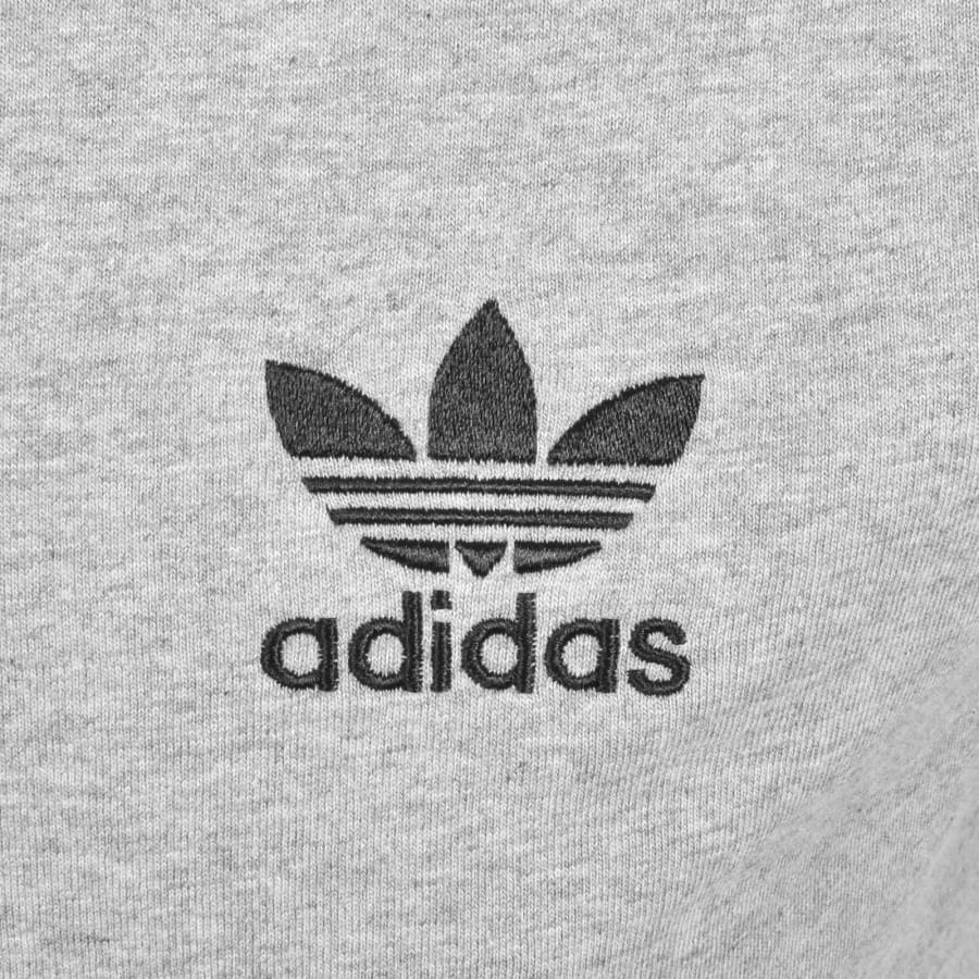 Image number 3 for adidas Originals 3 Stripes T Shirt Grey Heather