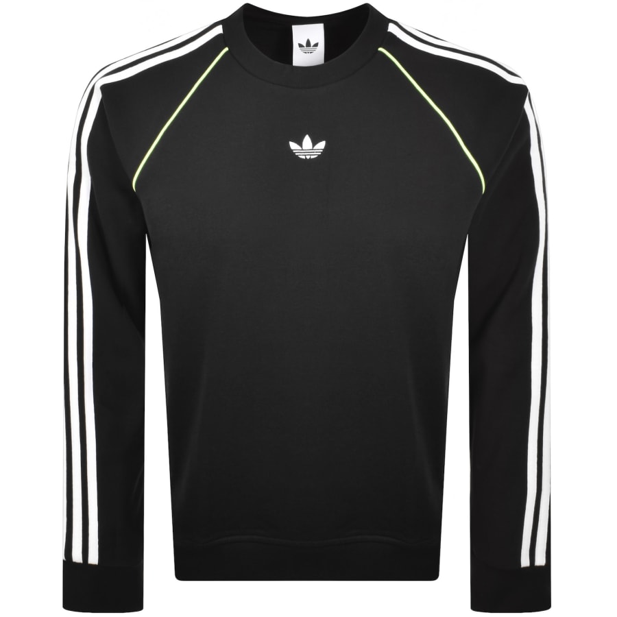 Image number 1 for adidas Originals Piping Sweatshirt Black