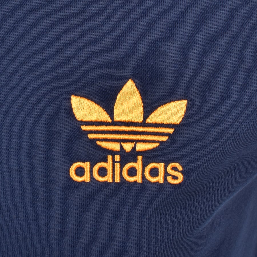 Image number 3 for adidas Originals 3 Stripes T Shirt Night Indigo