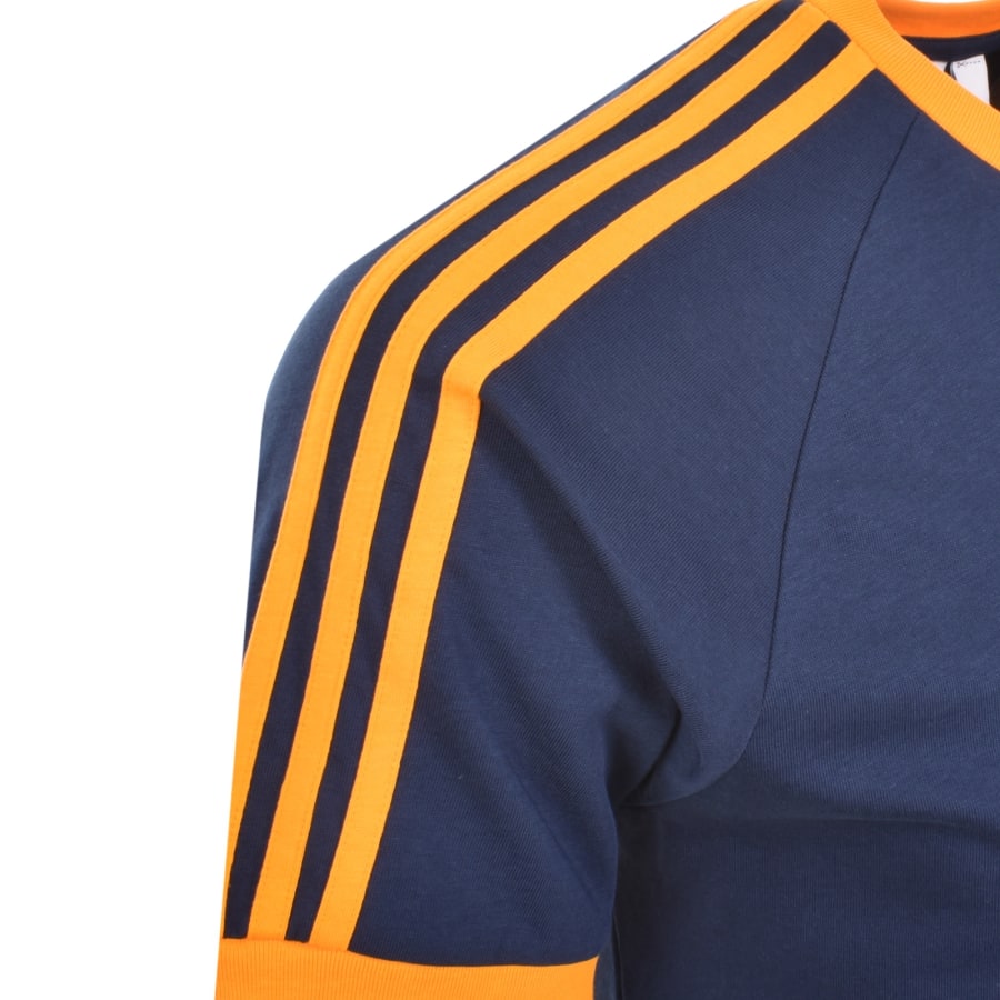 Image number 4 for adidas Originals 3 Stripes T Shirt Night Indigo