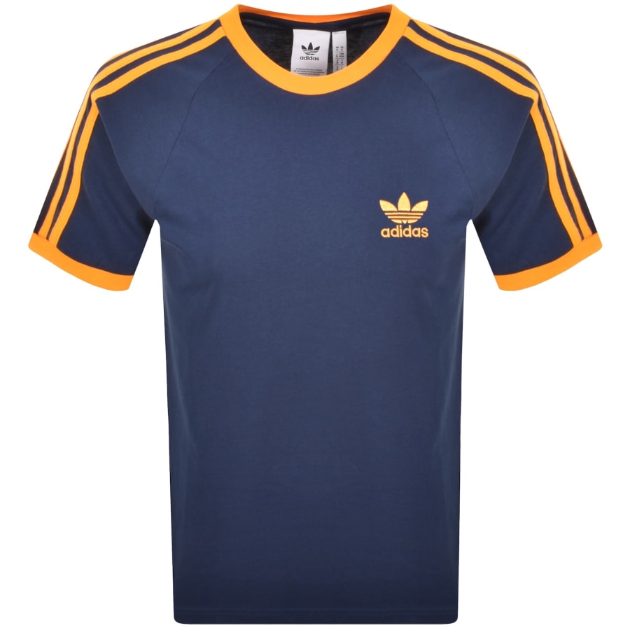 Image number 1 for adidas Originals 3 Stripes T Shirt Night Indigo