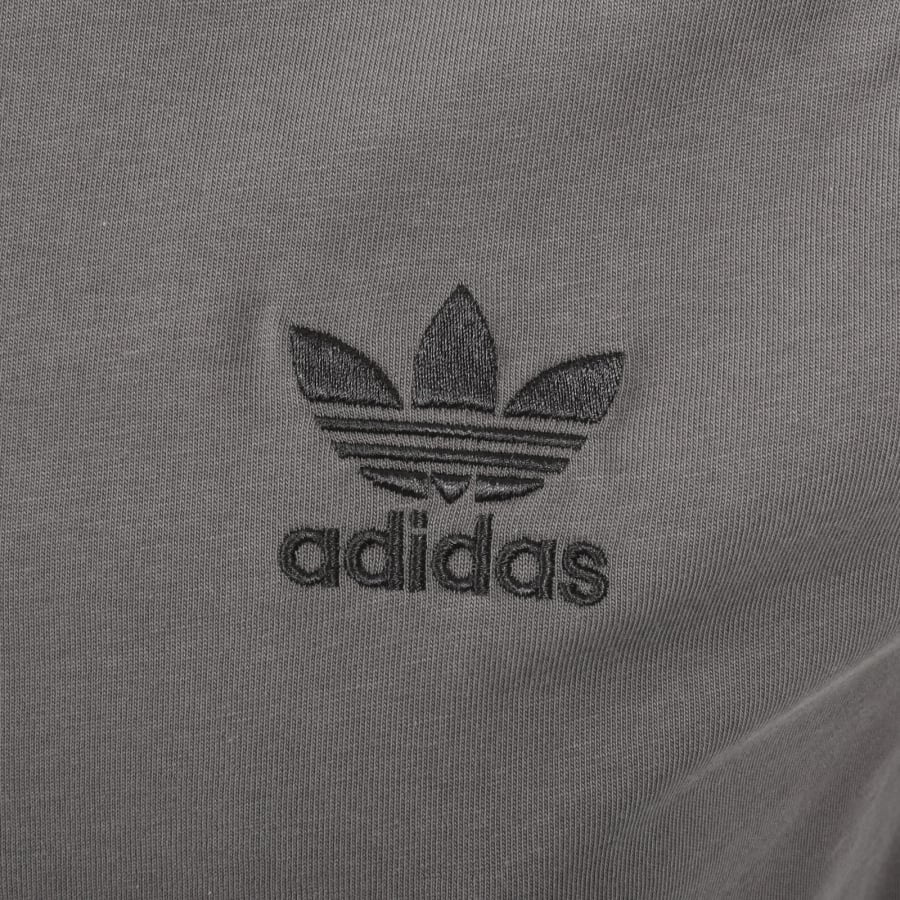 Image number 3 for adidas Originals 3 Stripes T Shirt Grey