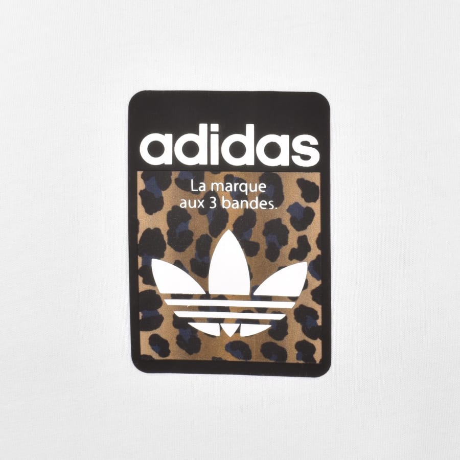 Image number 3 for adidas Originals Leo Oversized T Shirt White