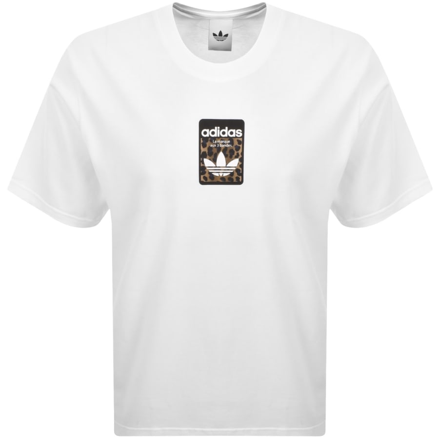 Image number 1 for adidas Originals Leo Oversized T Shirt White