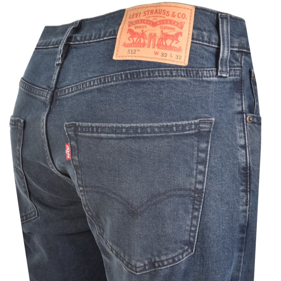 Image number 4 for Levis 512 Slim Tapered Jeans Blue
