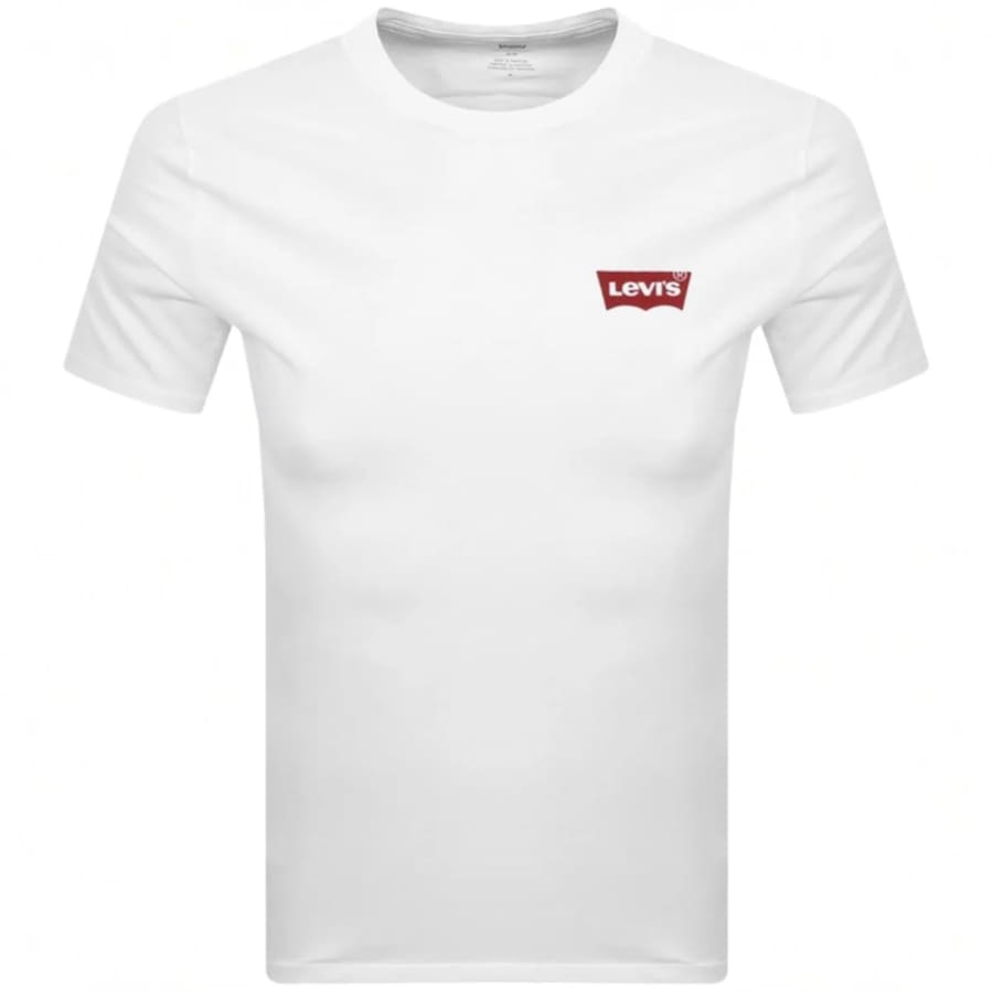 Image number 2 for Levis Original Two Pack Crew Neck T Shirt White