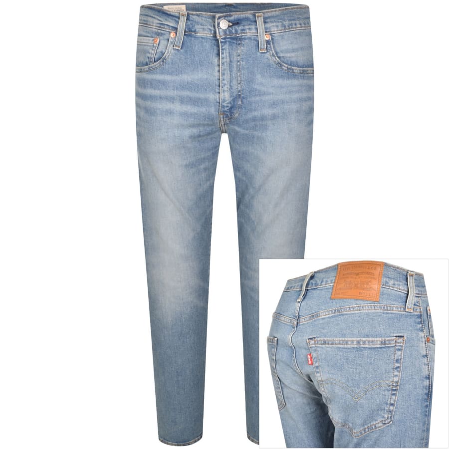 Image number 1 for Levis 512 Slim Tapered Light Wash Jeans Blue