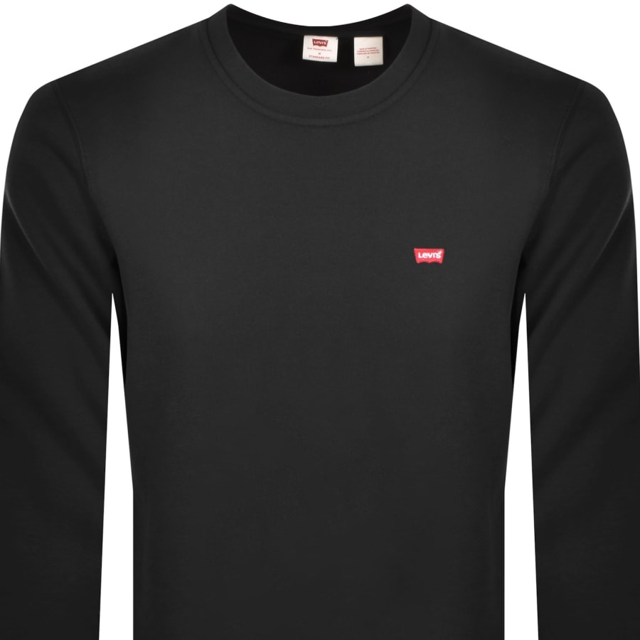 Image number 2 for Levis Original Crew Neck Sweatshirt Black