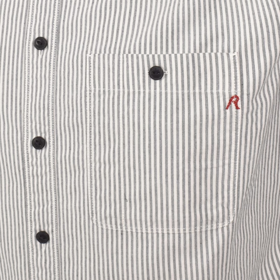 Image number 3 for Replay Striped Shirt Creamy White