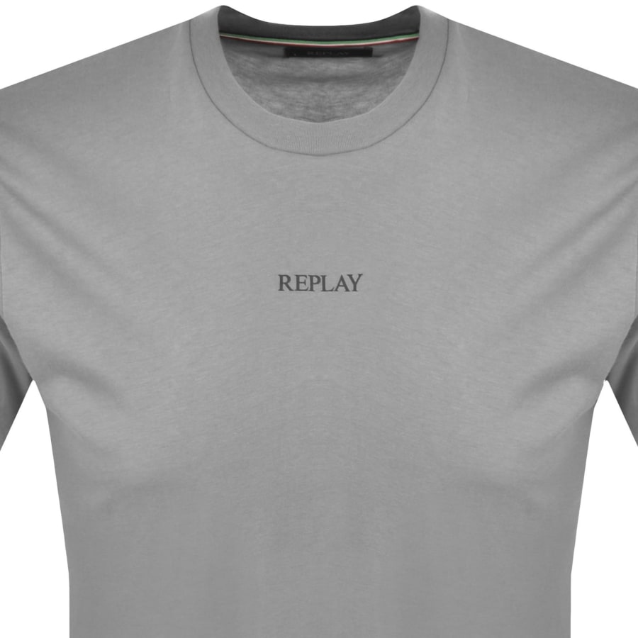 Image number 2 for Replay Logo T Shirt Grey