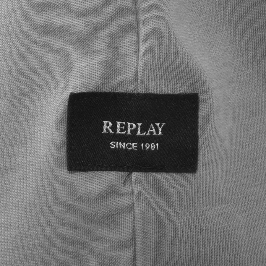 Image number 4 for Replay Logo T Shirt Grey