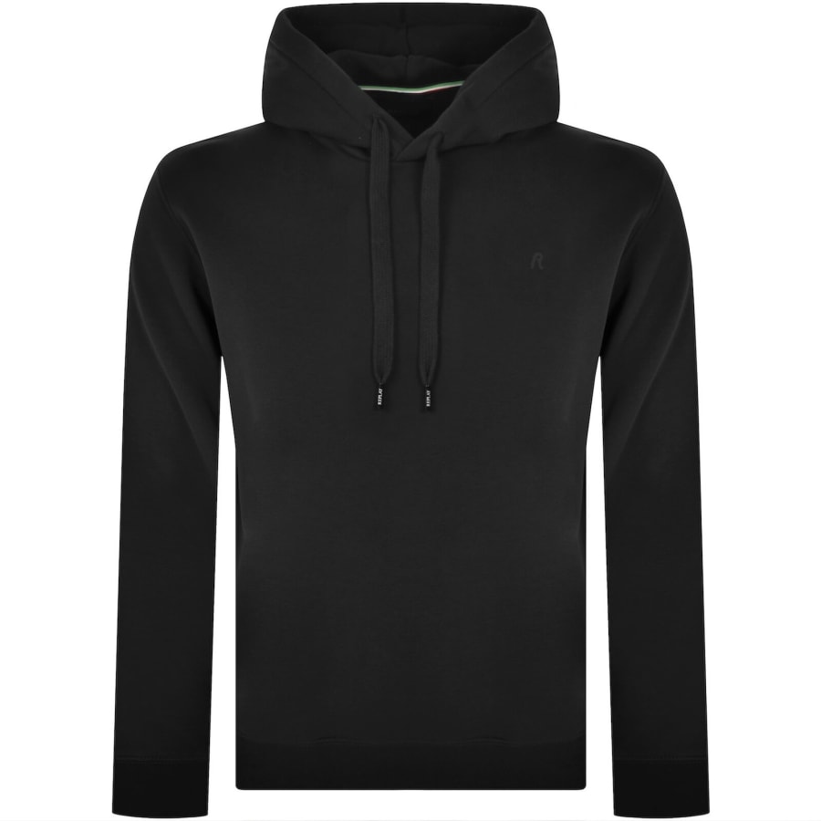 Image number 1 for Replay Fleece Hoodie Black