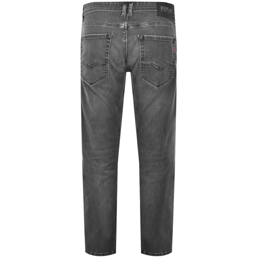 Image number 3 for Replay Comfort Fit Rocco Jeans Mid Wash Grey