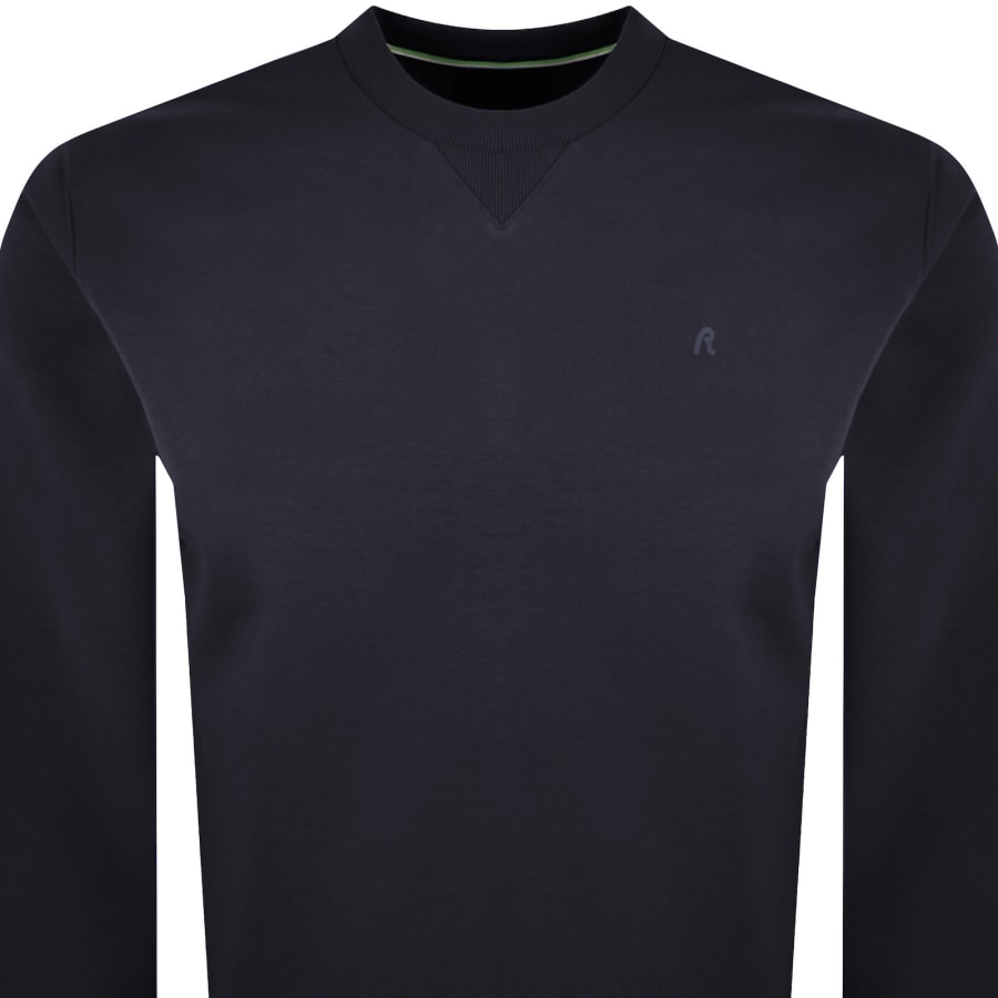 Image number 2 for Replay Crew Neck Sweatshirt Navy