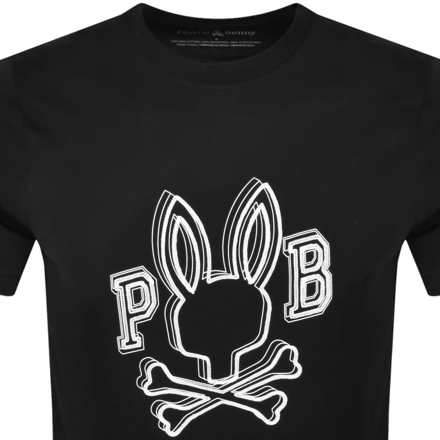 Image number 2 for Psycho Bunny Bales T Shirt Black