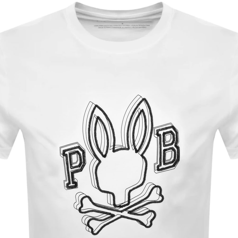 Image number 2 for Psycho Bunny Bales T Shirt White